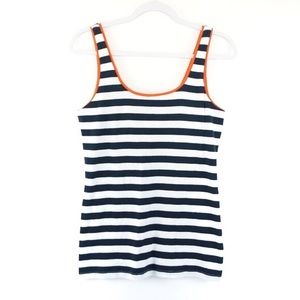 Banana Republic Tops - Banana Republic Navy White and Orange striped tank Banana Republic Tops - Banana Republic Navy White and Orange striped tank
